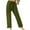 Army Green, variant on Plus Size Solid Relaxed Crinkle Pants Wide Leg Casual Summer High Waist Trousers Fashion Work Office Cropped Pant