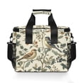 thumbnail image 7 of FORMRS Insulated Cooler Bag 24 Cans Capacity Soft Leakproof Lunch Box with Side Pockets, Green Birds, 7 of 7