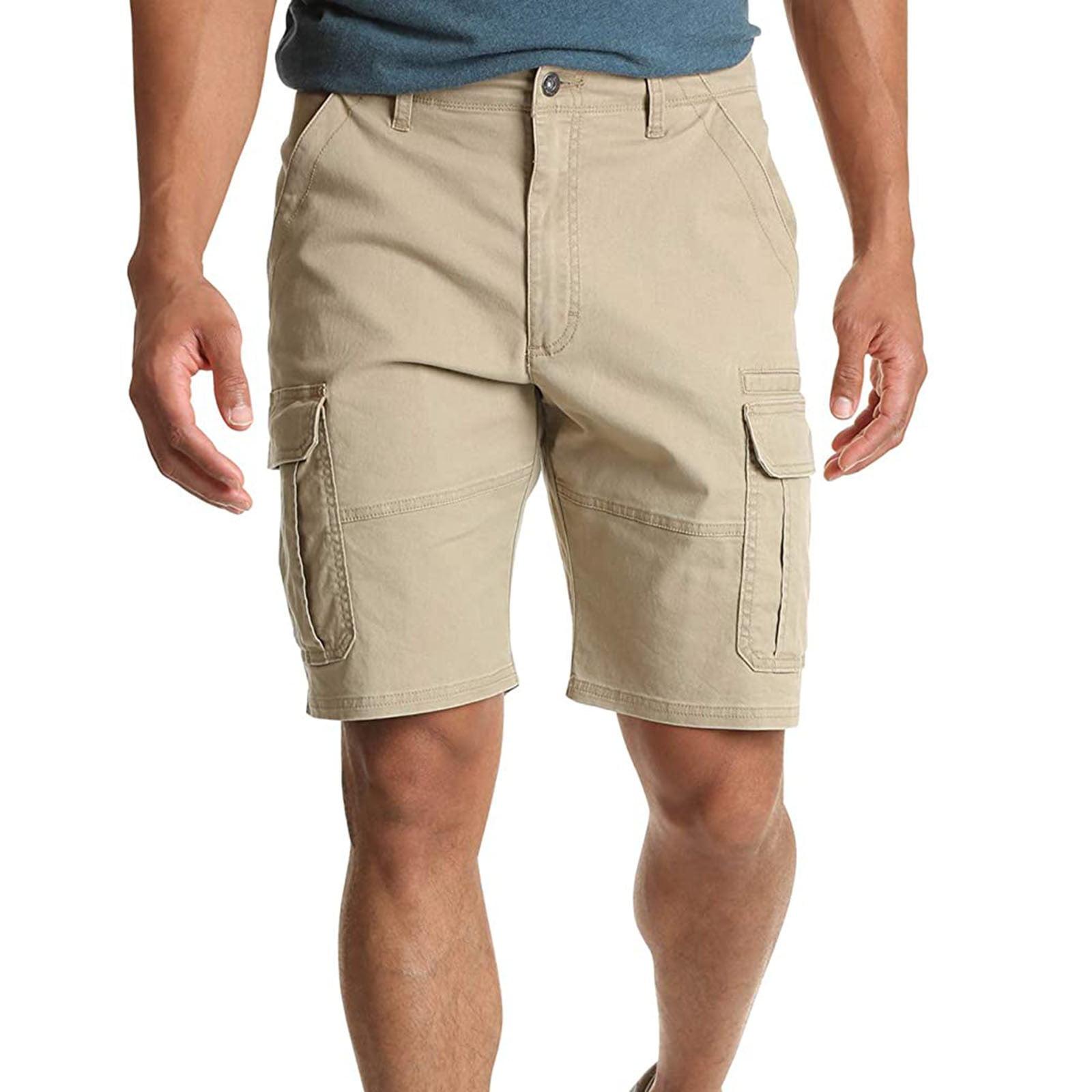 Coolred-Men Standard-fit Leisure Pure Drawstring Trendly Short Pants