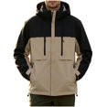 thumbnail image 5 of Mens 3 in 1 Outdoor Jacket Waterproof Windproof Detachable Inner Fleece Hooded Hiking Mountain Shell Coat, 5 of 6
