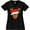 AB-Black, variant on Inktastic Christmas Cute Reindeer in Santa Hat Women's Plus Size V-Neck T-Shirt