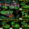 thumbnail image 4 of Luces solares para jardín Slyuexu, paquete de 2 unidades, 120 LED, impermeables, color verde, 4 of 6