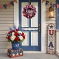 thumbnail image 4 of 250th Anniversary Patriotic Wreath, 2026 New Memorial Wreaths for Front Door, Red White and Blue Wreath All-Weather Farmhouse Outdoor Holiday Decoration, 4 of 7