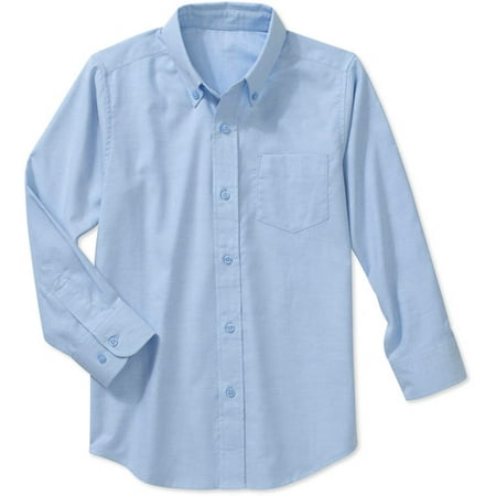 George Boys School Uniforms Long Sleeve Button Up Oxford Shirt ...