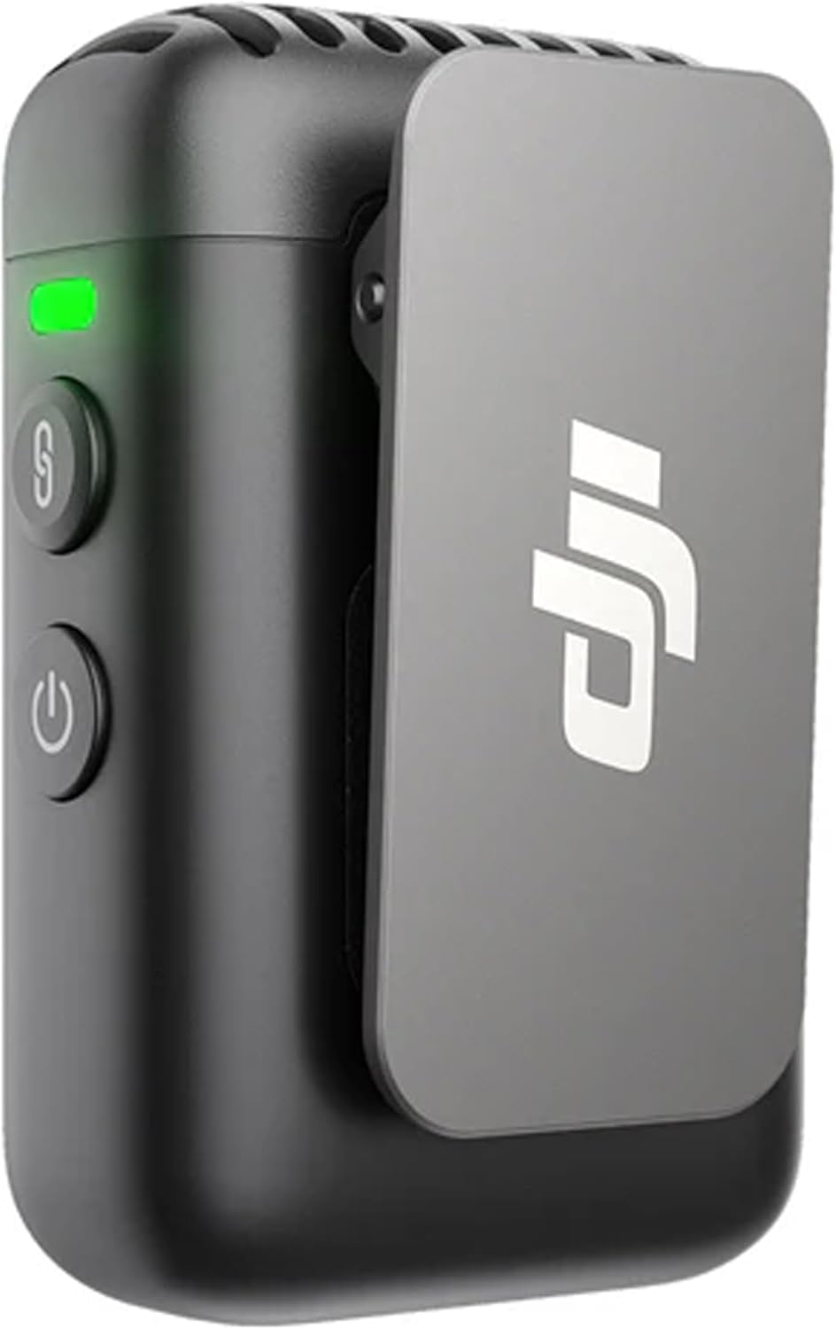DJI Mic 2 Transmitter (Shadow Black), Wireless Microphone, 14-Hour Internal Recording, 6-Hour Battery, Magnetic Attachment, Bluetooth Microphone, 64GB Memory, Editing Software (YouTube, Vlogs)