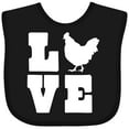 thumbnail image 3 of Inktastic Love Chickens Boys or Girls Baby Bib, 3 of 4