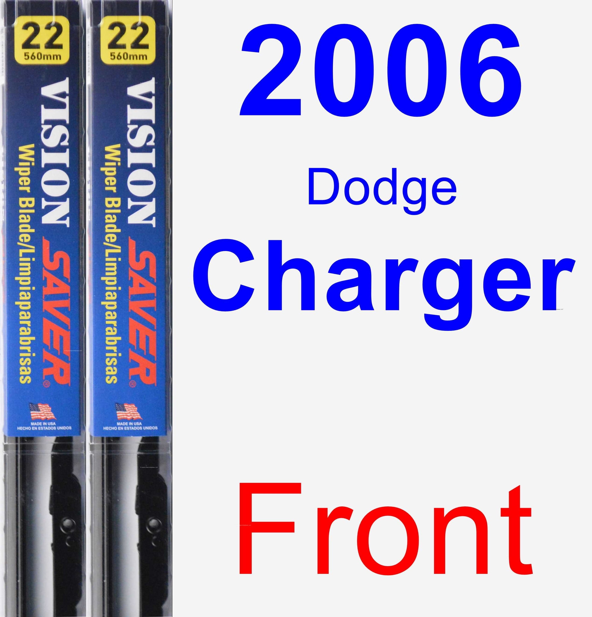 2006 Dodge Charger Wiper Blade Set/Kit (Front) (2 Blades) Vision