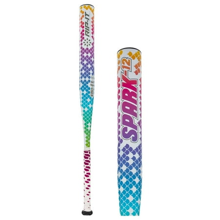 RIP-IT Spark Fast-Pitch Bat - Aqua/Purple/Pink - 30 inch