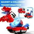 thumbnail image 5 of Dimoarch Magnetic Dinosaur Transforming Robot Toys for Boys Girls Age 3 4 5 6 7 8, 6-in-1 Dino Construction Trucks for Kids, Magnetic Car Toys, STEM Educational Building Toys Birthday Gift, 5 of 11