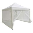 thumbnail image 3 of Impact Canopy 10' x 10' Pop-Up Canopy Tent, Mesh Sidewalls, Screen Room, Steel Frame, Gazebo Enclosure, White, 3 of 6