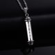thumbnail image 3 of 2xTubo De Acero Inoxidable Botella De Perfume Vial Colgante Collar Joyería Plata Sunnimix colgante collar encantos, 3 of 7