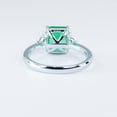 thumbnail image 3 of 2.21ct Emerald Cut Emerald Ring | Colombian Emerald and Diamonds Three Stone Ring, 3 of 3