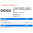 thumbnail image 2 of Fuel Injector O-Ring Kit - Compatible with 1996 - 2000 Chevy C3500 7.4L V8 1997 1998 1999, 2 of 2