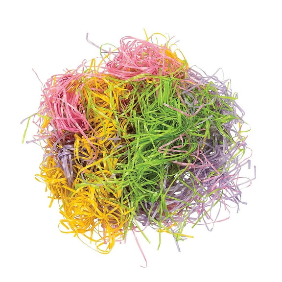 Multicolor Easter Grass - Party Supplies - 12 Pieces