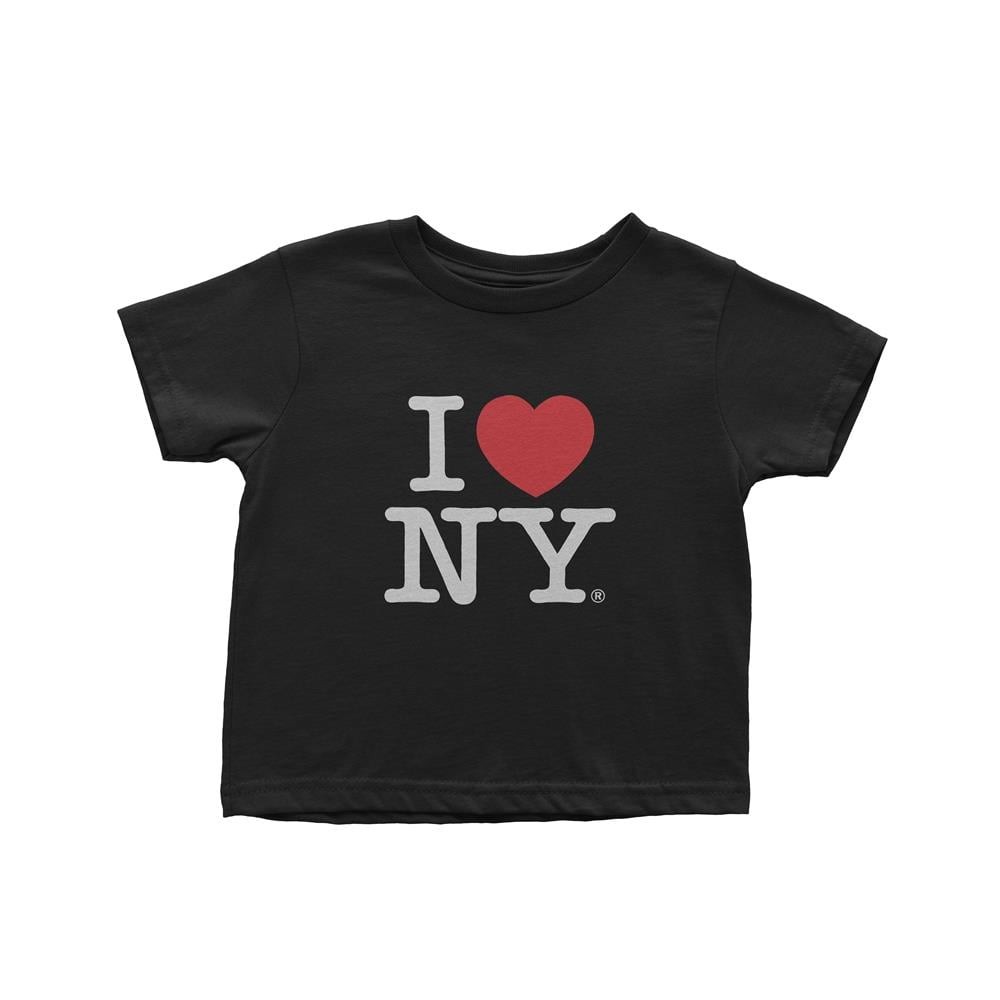 Small I Love Ny Kids Tee Black Screen Printed Heart T-Shirt - Walmart.com