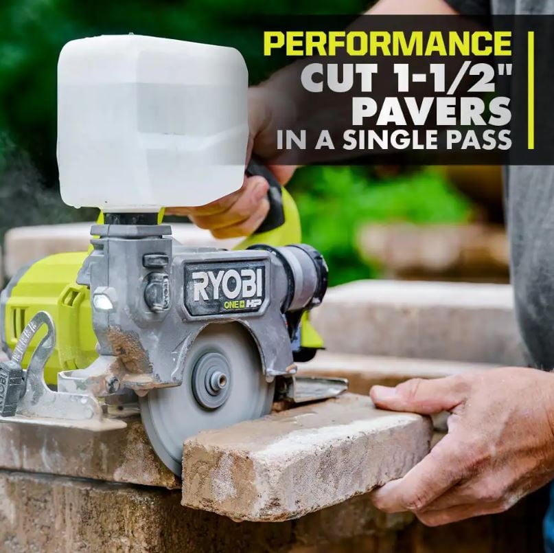RYOBI - ONE+ HP 18V Cordless Handheld Wet/Dry Masonry Tile Saw (Tool Only)