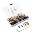 thumbnail image 4 of Kit de tornillos de tuerca de clip en U de acero al manganeso para automóvil, 101 piezas Kits de surtido de tornillos autorroscantes de tuerca de clip en U de automóvil para guardabarros automático M5, 4 of 14