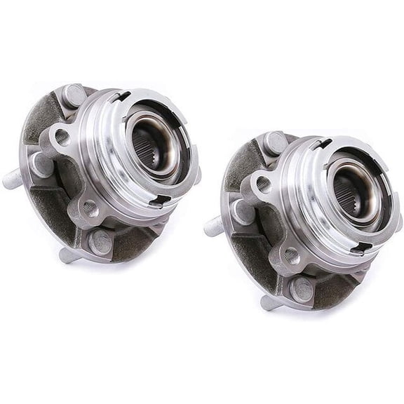 Front Wheel Hub Assembly Set - Compatible with 2003 - 2012 INFINITI FX35 AWD 2004 2005 2006 2007 2008 2009 2010 2011