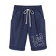 thumbnail image 1 of Pantalones Cortos de Verano para las Mujeres de Cintura Alta Estampado Elástico Cordón de Cintura, Casual Bolsillos Pantalones de Pijama, 1 of 5