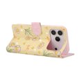 thumbnail image 4 of Becova Flip Wallet Case for Apple iPhone 18 Pro, Stylish Floral Embossed Protective Cards Slots Stand Anti-Scratch Hand Strap Protective Phone Cover for Women Girls, 4 of 6