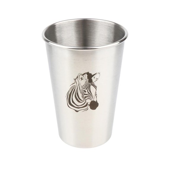 Vasos de material acero Inoxidable de Resistencia: Vasos Apilables con Capacidad de 350 Ml / 500 Ml, Vasos de Duraderos para Acampar, Mochiler 500ml Cola Vaso de pinta de acero inoxidable