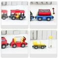 thumbnail image 4 of Juguetes de tren eléctrico Montessori, juguete interactivo entre famiia, juguetes de aprendizaje , juguetes de vehículos ños, Turismo Baoblaze Juego de vías de tren, 4 of 4