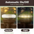 thumbnail image 5 of Pure Garden Solar Post Cap Lights - 2-Pack Waterproof Fence Lights (Brown), 5 of 6