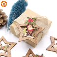 thumbnail image 5 of piezas de adornos colgantes de madera con forma de estrella de Navidad para árbol de Navidad, manualidades de madera para manualidades, regalo para niños, decoraciones para fiestas de Navidad en el ho, 5 of 5