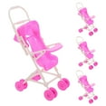 thumbnail image 1 of cochecitos de bebé rosa para muñecas, de plástico, plegables, con marco, para niños pequeños, niñas y niños pequeños, 1 of 7