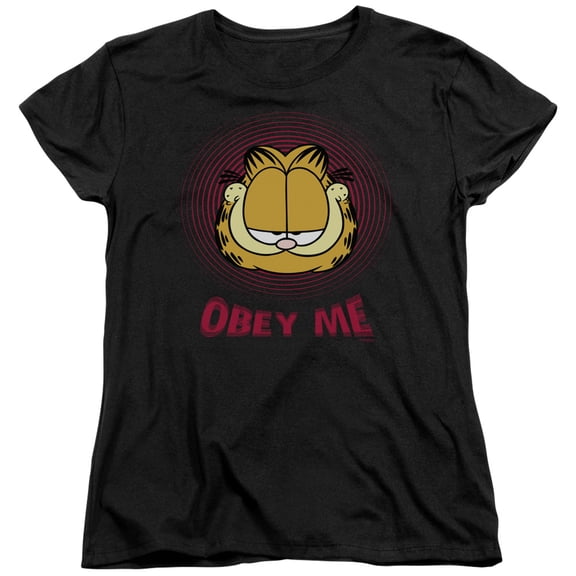 Garfield - Obey Me - Women's Short Sleeve Shirt - Medium