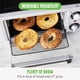 thumbnail image 3 of GreenLife Freidora de aire para horno tostador de encimera de acero inoxidable, bandeja y cesta de cerámica sin PFAS, hornear, asar, recalentar, capacidad de pizza de 4 rebanadas o 9 pulgadas, control, 3 of 5