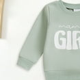 thumbnail image 6 of Caqnni Baby Girl Winter Clothes Fall Outfits Girl Long Sleeve Sweatshirt Casual Pants Toddler Sweatsuit for Girls 6 9 12 18 24 Months，Green，18-24 Months, 6 of 7