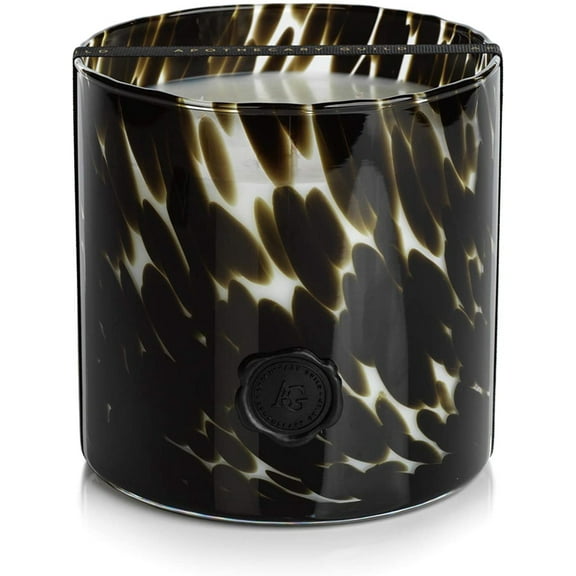 BLACK FIG VETIVER Zodax Apothecary Guild Opal Glass 3 Wick Scented Jar Candle - 50 oz