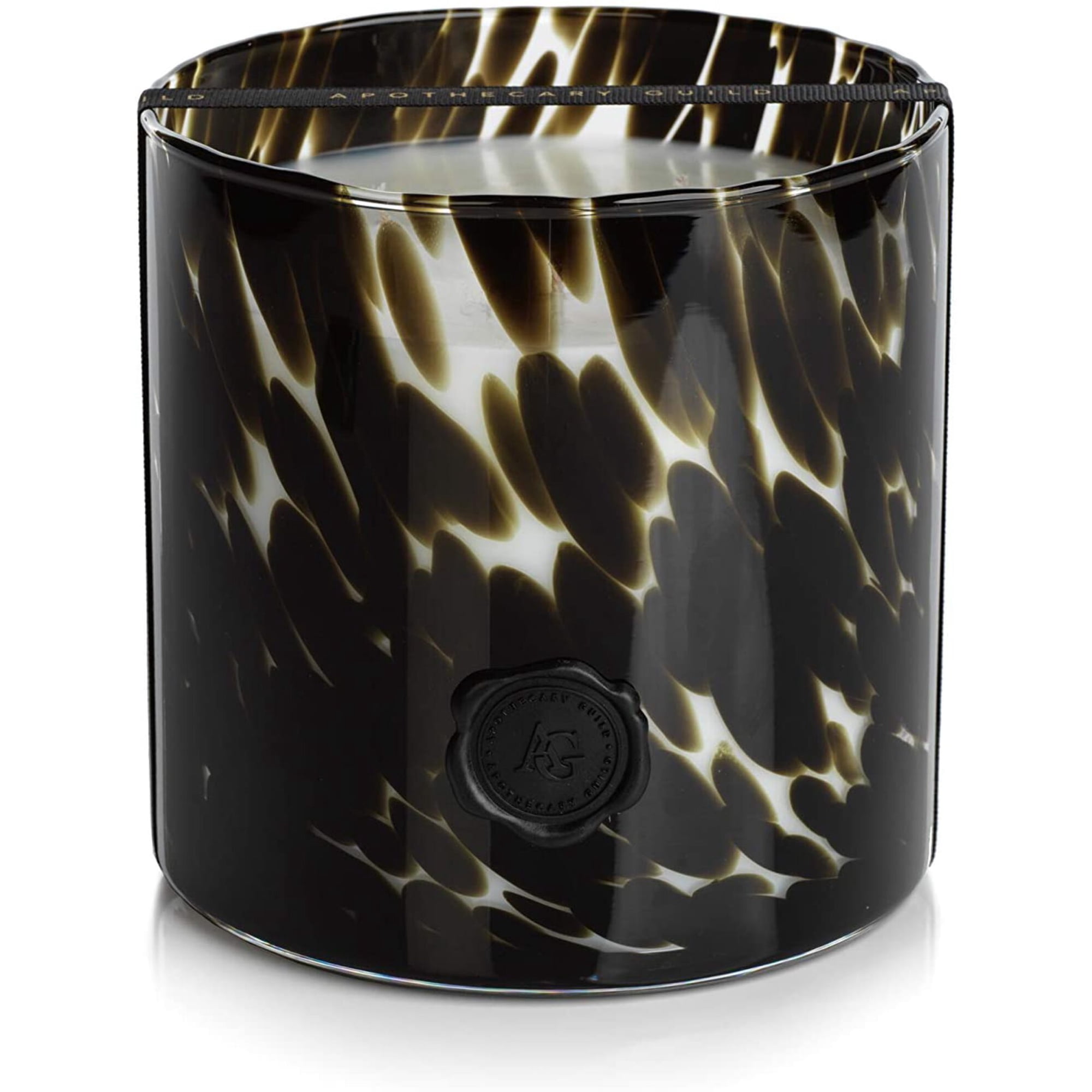 BLACK FIG VETIVER Zodax Apothecary Guild Opal Glass 3 Wick Scented Jar Candle - 50 oz