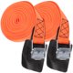 thumbnail image 1 of 2 rollos de correas de amarre con trinquete, correas de amarre para equipaje, correas de hebilla de carga portátil, correas de amarre de carga, 1 of 8