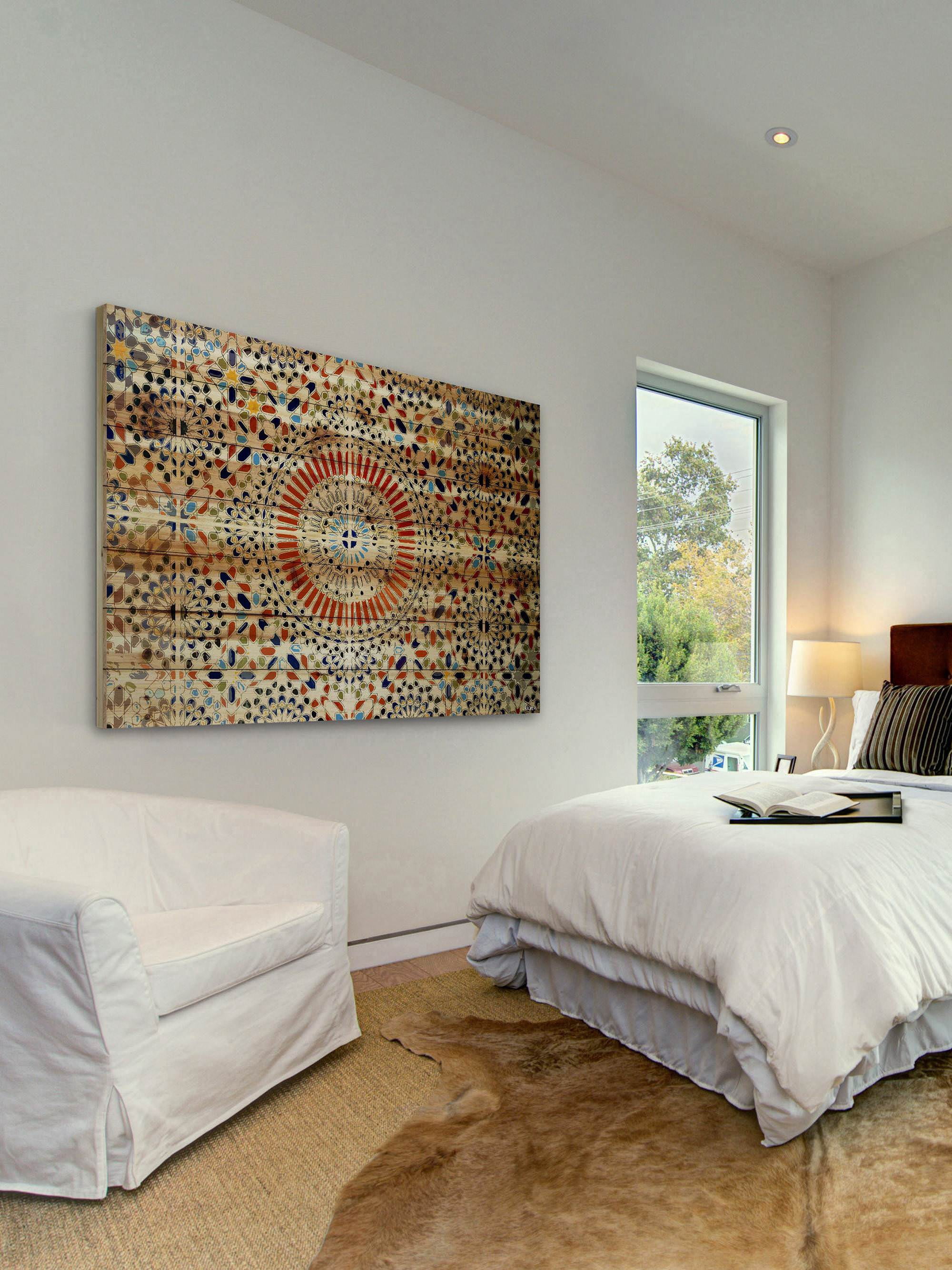 Kortoba Painting Print on Natural Pine Wood