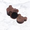 thumbnail image 5 of Caja de madera de nogal para anillos con interior de terciopelo suave y caja de madera para pendientes y joyas, 5 of 5