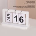 thumbnail image 3 of Calendario De Flip, Marco De Madera De Calendario Versátil De Escritorio Para El Hogar, 3 of 7