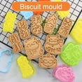 thumbnail image 2 of Cute DIY Lucky Cat Cartoon Biscuit Cutter 3D Pressing Style Butter Cookie Mold, 2 of 8