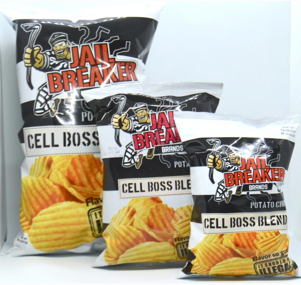 Jail Breaker Brands Cell Boss Blend Potato chips, 1.5 oz bags (Pack of 10)