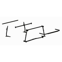 Holman 12003; The Pro Rack Leg & Crossbar Kit - Full-Size Trucks w/ Cap - 29" H Cap