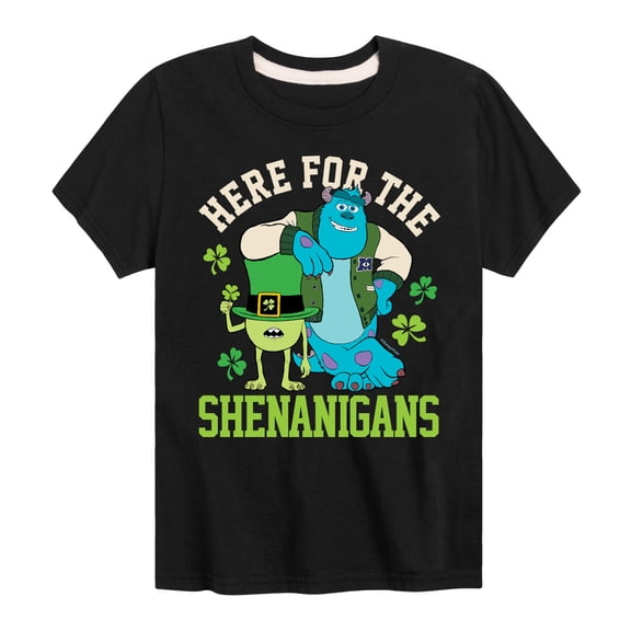 Monsters Inc - Here For The Shenanigans - Toddler And Youth Short Sleeve Graphic T-Shirt