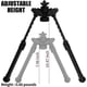 thumbnail image 2 of 360-degree rotating quick-release lever-equipped bipod, 2 of 5