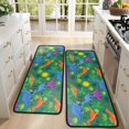 thumbnail image 4 of Kitchen Rugs Sets Of 2,Green Cartoon Dinosaurs Palm Trees Sun Pattern Anti Fatigue Kitchen Mat Rugs Non Slip Washable,Decorative Kitchen Floor Mats for Kitchen,Sink,Laundry,17"x47"+17"x47", 4 of 5