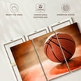thumbnail image 6 of Elephant Stock Orange Basketball Wall Art - Horizontal Multi Panel Canvas - Living Room Wall Decor - Sports Multi Panel - Brown And Beige Decor - 74" x 48", 6 of 8