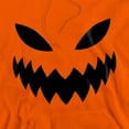 thumbnail image 2 of Popfunk Halloween Jack-O-Lantern Costume Adult Pull-Over Hoodie, Orange, Medium, 2 of 4