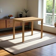 Furnifact Elegant Oak Small Dining Table – Solid Wood Kitchen and Dining Table