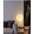thumbnail image 2 of Energy-Efficient Resin Moon Pendant Lamp, 3D Printing Hanging Ceiling Lighting For Eco-Conscious Homes, 2 of 5