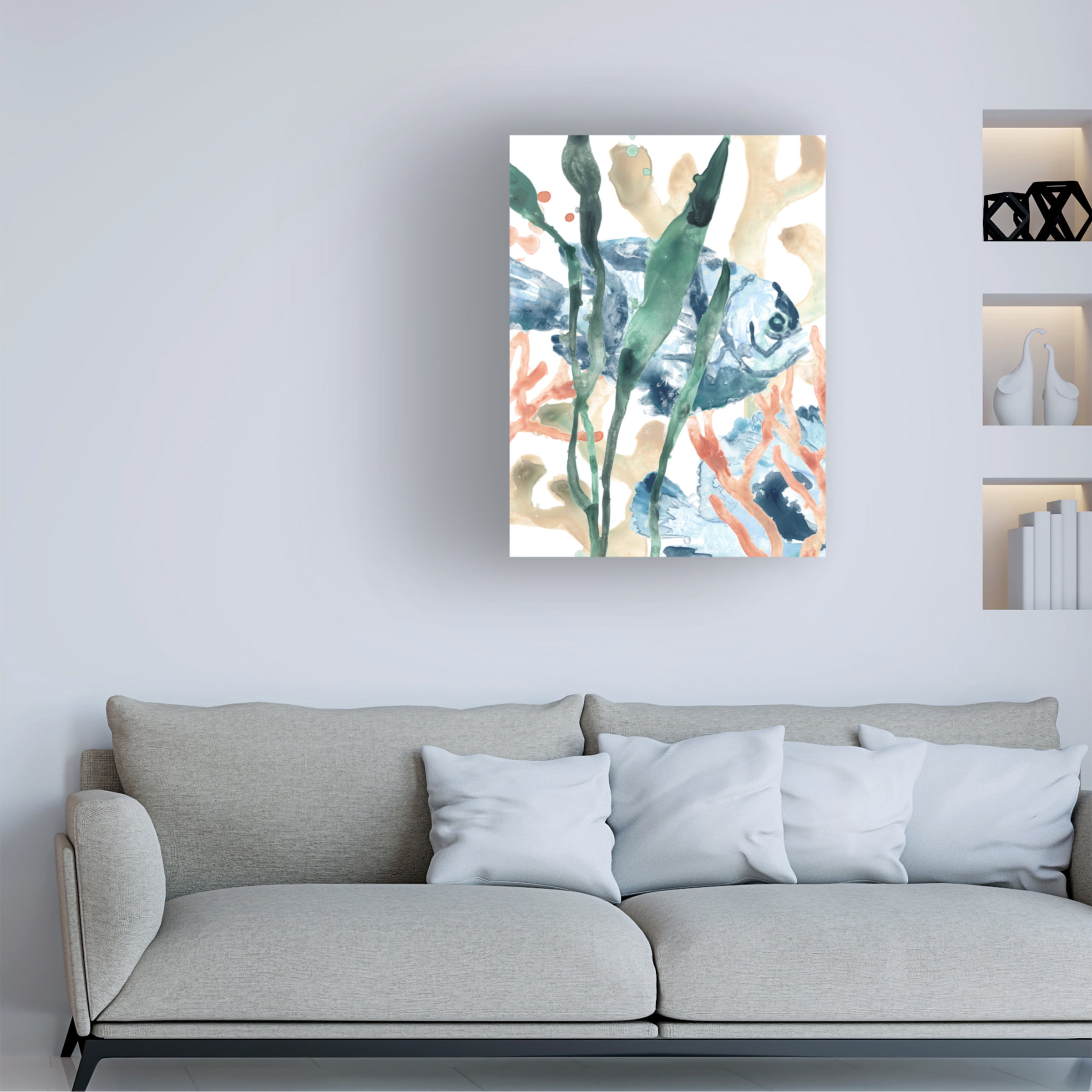 June Erica Vess 'In the Kelp I' Canvas Art