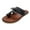 Black, variant on Jsaierl Flat Sandals for Women Dressy Summer Clip Toe Sandals Comfortable Arch Support Sandals Boho Beach Sandal Size 8.5
